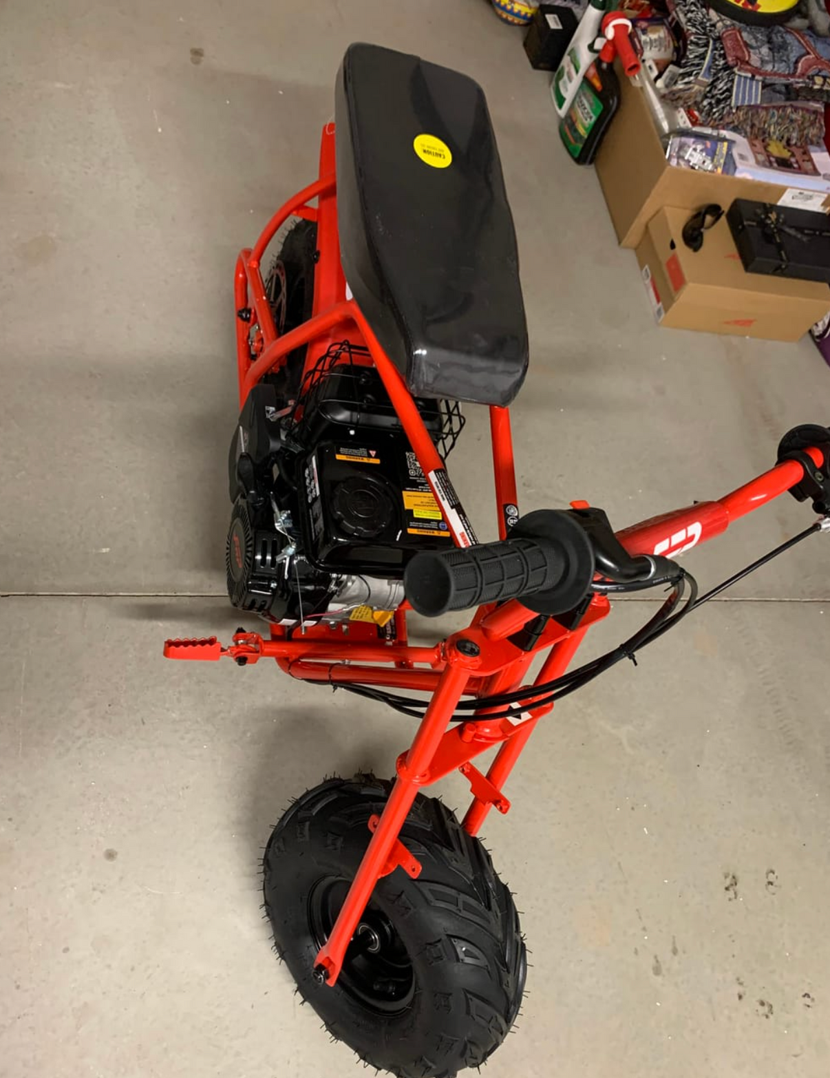 FRP Moto GMB100 mini bike rider photo
