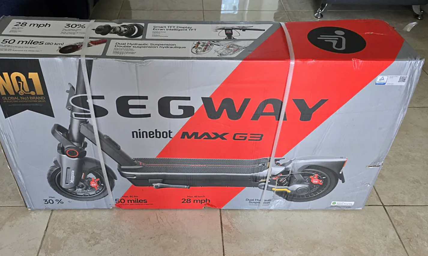 Ninebot MAX G3 customer scooter photo