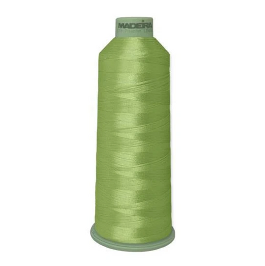 Madeira Polyneon #40 Celery Green Embroidery Thread - 5,500yd